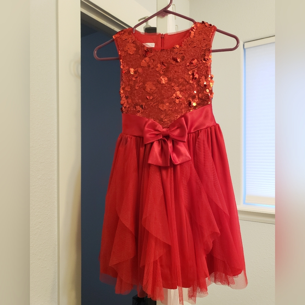 Girls Bonnie Jean Christmas or holiday Dress Size 10